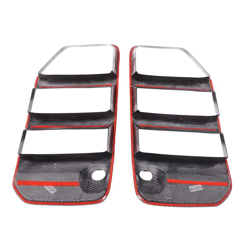 لمرسيدس بنز G-Class G63 2025 + ألياف الكربون الحقيقية سيارة المصد الأمامي الجانب مدخل الهواء مصبغة لاصقة تزيين اكسسوارات السيارات