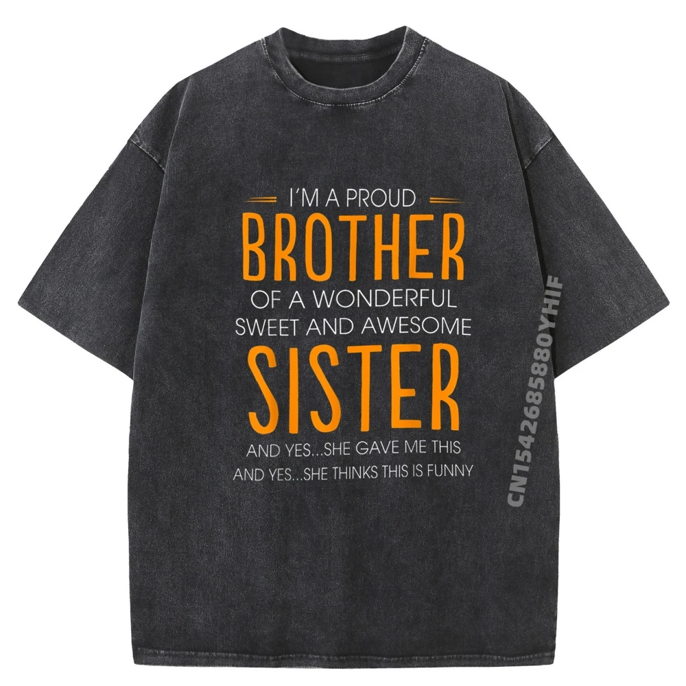 

Скидка «Я гордый брат», футболки для мужчин и женщин, летние дышащие футболки с рисунком, стираная одежда в стиле ретро