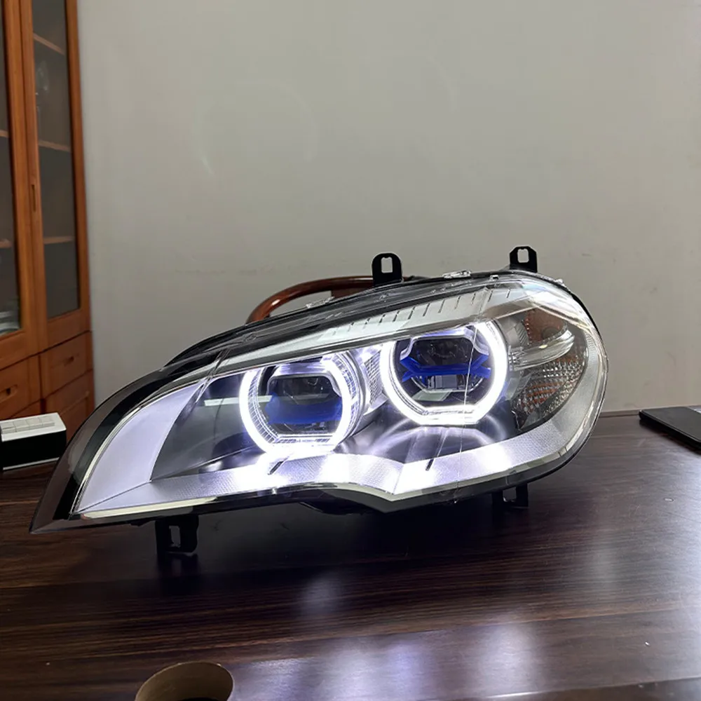 Car Led Headlights For BMW X5 E70 2007-2013 Modified Front Lights LED DRL Headlamp Assembly Plug And Play