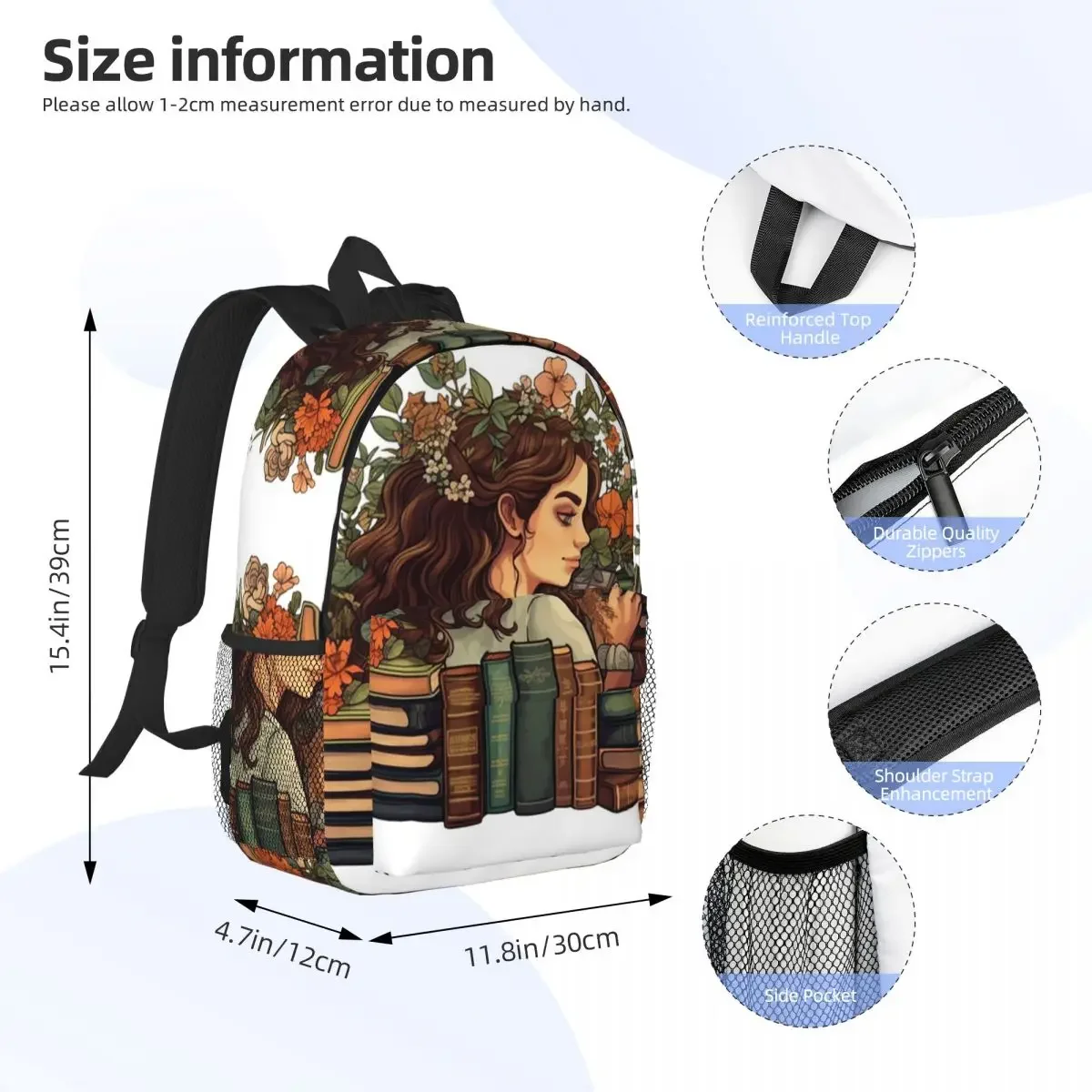 I'm Completely Lost In Books Gift For Girl Who Loves Books Backpacks Teenager Bookbag Children School Bags Rucksack Shoulder Bag