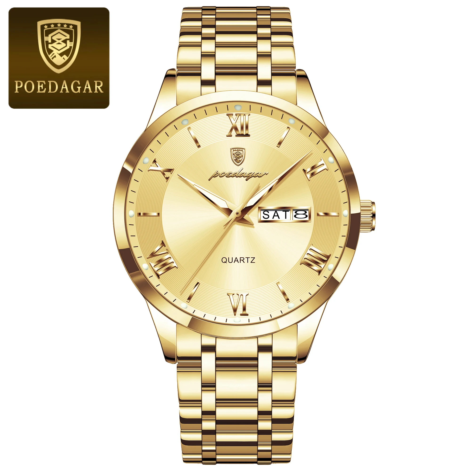 Men's Luxury Waterproof Quartz Watch with Luminous Features