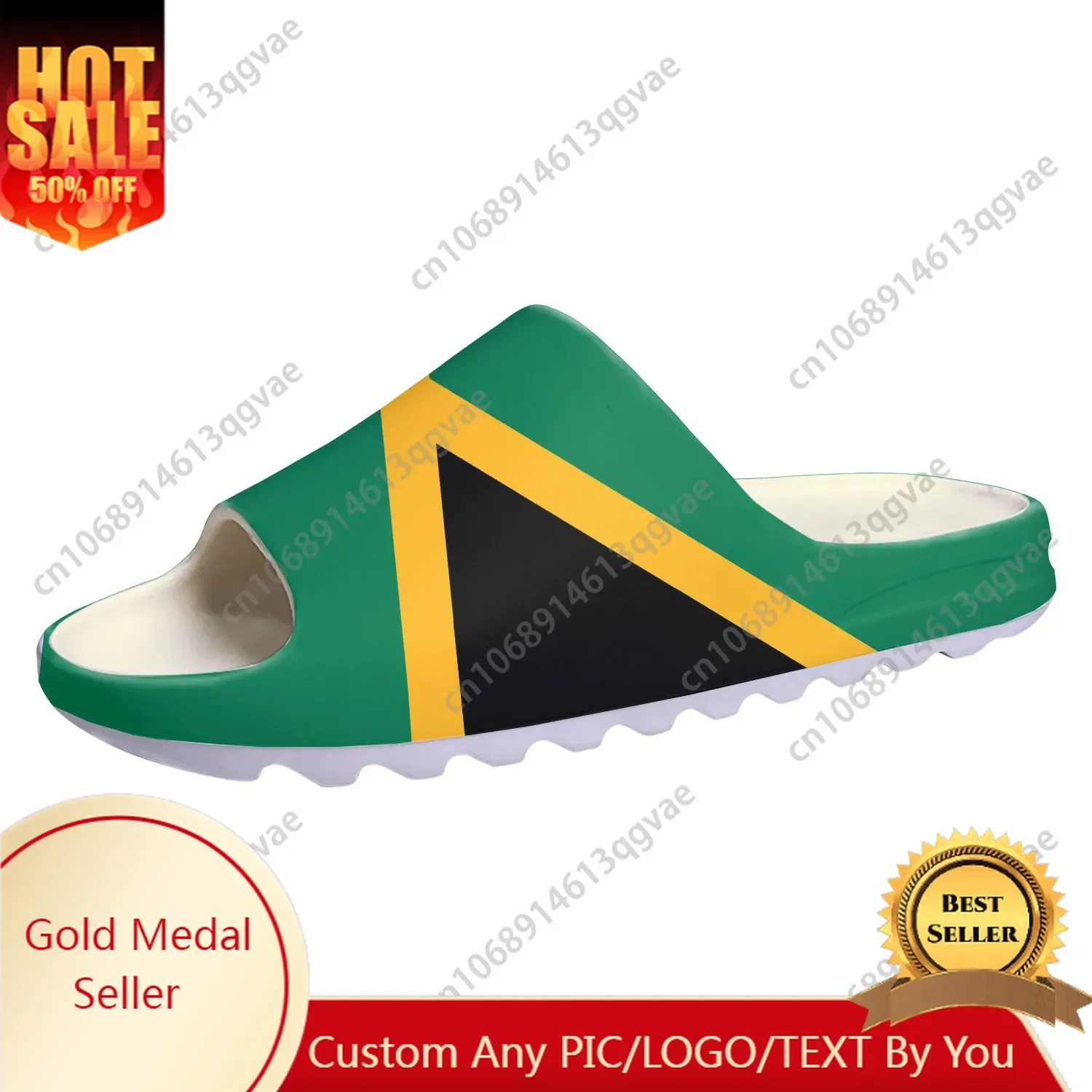 

Jamaican Flag Soft Sole Sllipers Home Clogs Step On Water Shoes Mens Womens Teenager Beach Jamaica Customize On Shit Sandals