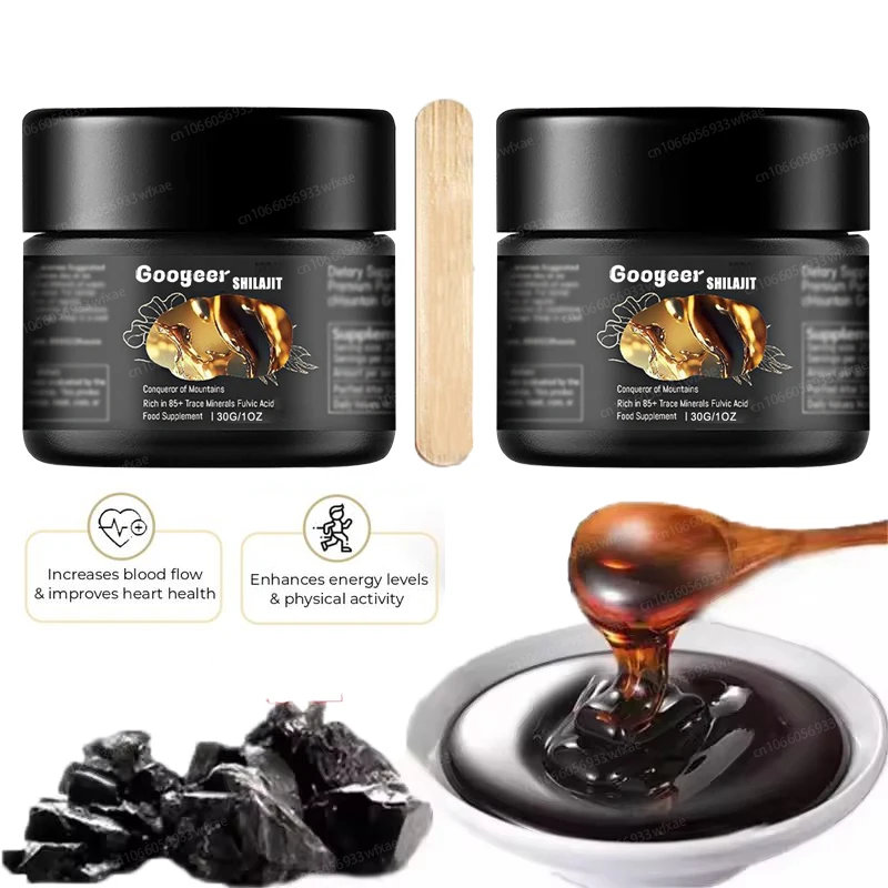 

2 Bottles Organic Shilajit Resin Pure Himalaya Beauty Health Hormone Balance 85+ Trace Minerals Fulvic Acid