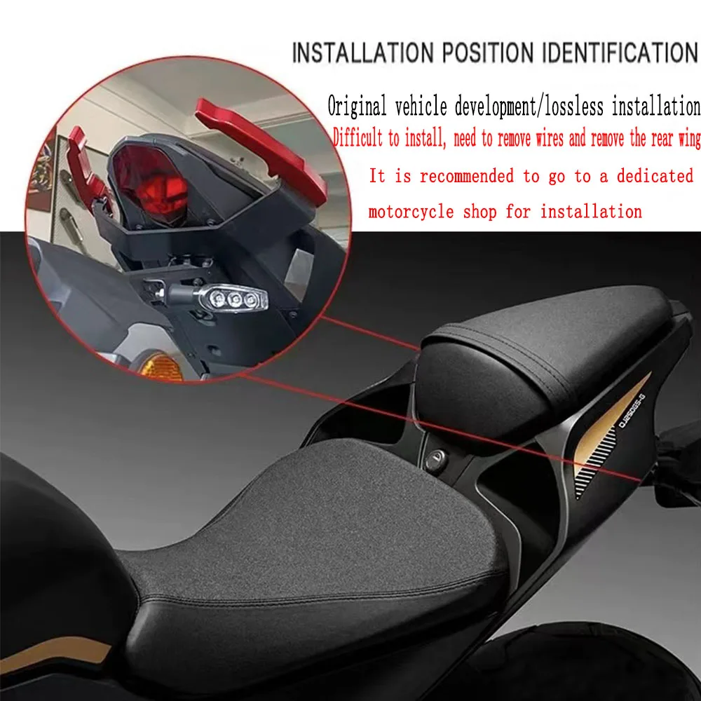 For QJ MOTOR SRK250RR SRK 250RR SRK 250 RR QJMOTO Accessories Rear Armrest, Tail Wing Bracket, Tail Rack