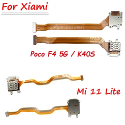 NEW For Poco F4 5G SIM Card Holder Tray Slot Reader Socket Flex Ribbon Cable Connector Board Replacement For Xiaomi Mi 11 Lite