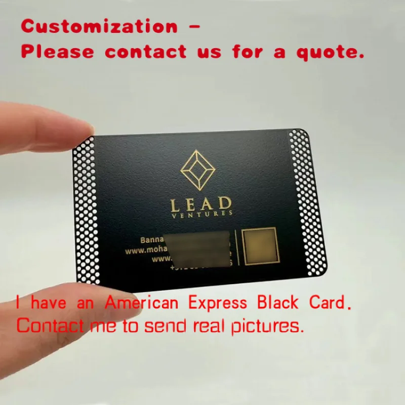 

custom.OEM Personalized Custom Premium Luxury Brushed Laser Cut Metal Business Cards with Qr Code