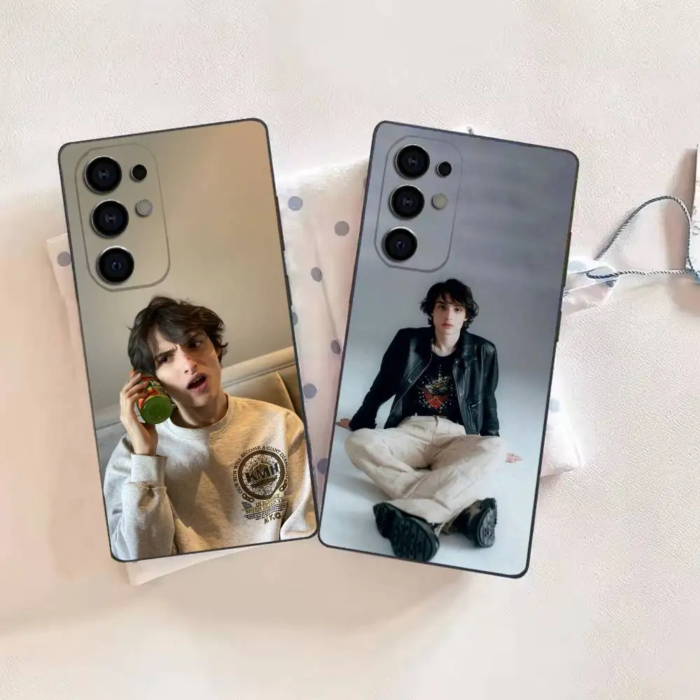 Funda de teléfono Singer F-Finn W-Wolfhard para Samsung S26,25,24,21,22,21,20,10,9,8,7,6,5,Ultra,Plus,Fe,Lite, carcasa negra
