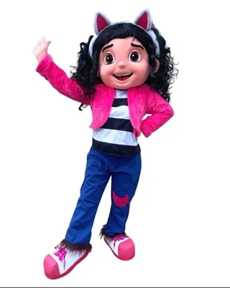 Customized Girls Mascot Costume Halloween Cartoon Doll Fancy Dress Carnival Prom Party Cosplay Suit Adult Size