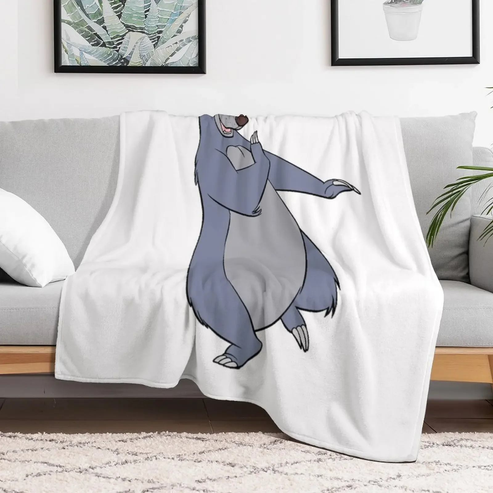 Baloo - Baloo & Mowgli - The Jungle Book Throw Blanket Loose Soft Big Blankets