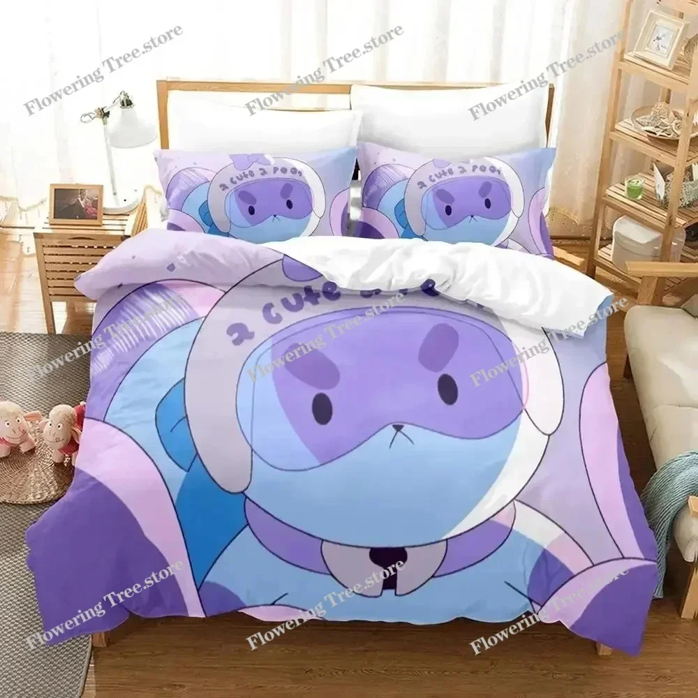 

Cartoon Bee PuppyCat Bedding Set Duvet Cover Bed Set Quilt Cover Pillowcase Comforter king Queen Size Boys Adult Bedding Set