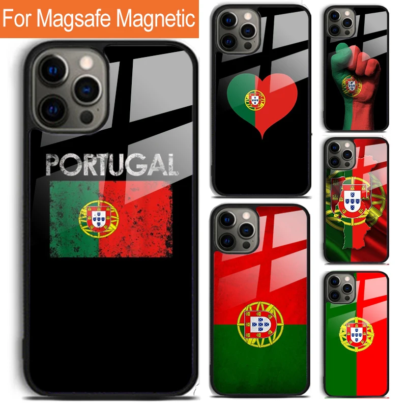 Country Music Retro Vintage Portuguese Phone Case For iPhone 16 15 14 13 12 11 Pro Max Plus Magsafe Magnetic Wireless Cover