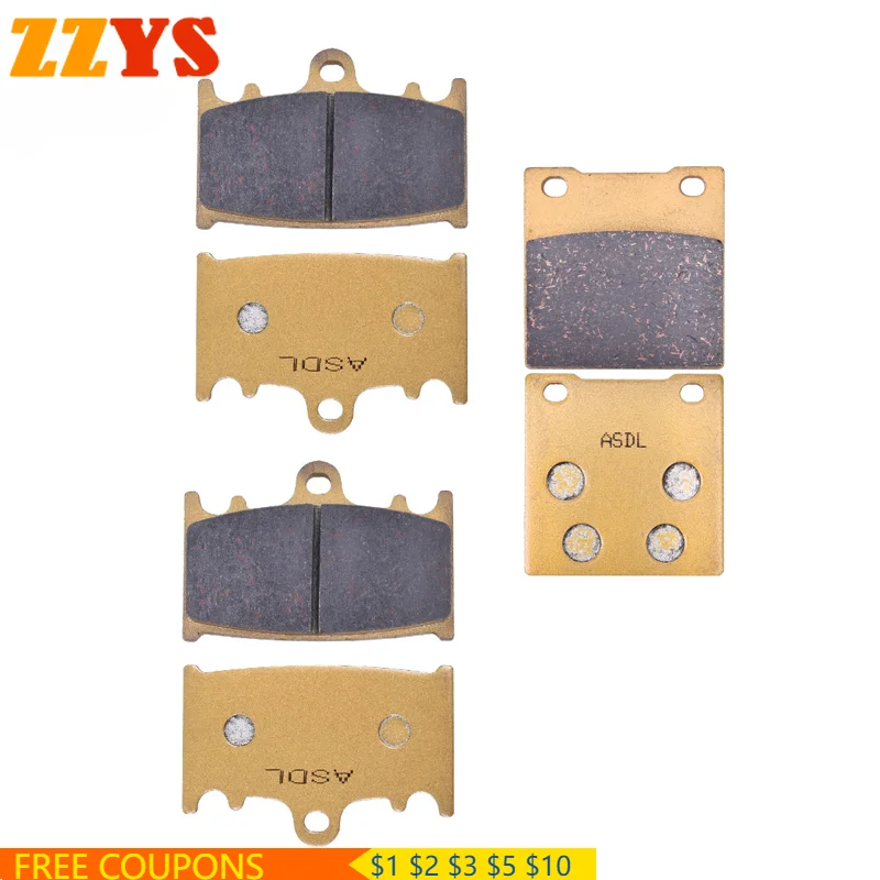 

1100CC Motorcycle Front Rear Brake Pads Disc Tablets For KAWASAKI ZZR1100 ZX1100D ZX1100 D1-D9 1993-2001 1998 1999 2000 ZX 1100