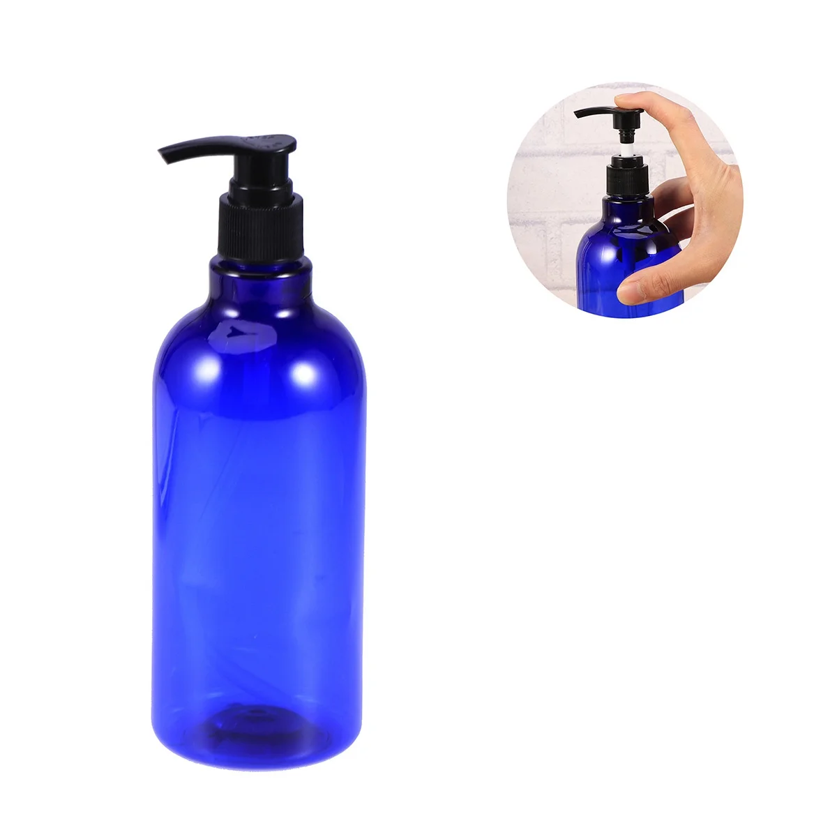 2 garrafas da bomba do champô dos pces 500ml garrafas quadradas recarregáveis para o distribuidor líquido do sabão do curso dispensador do champô eco-amigável