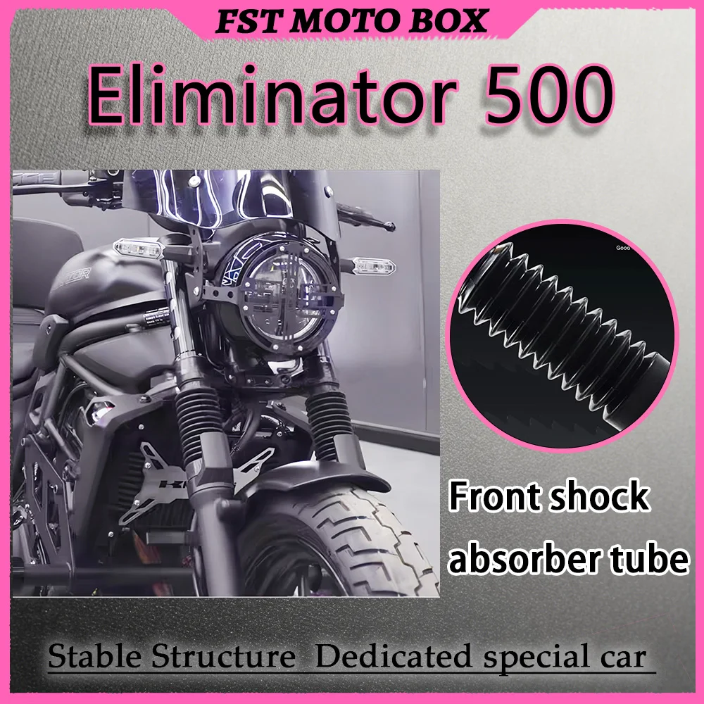 FOR Eliminator 500 Motorcycle Front Fork Blackout Decoration Protective Gaiter Upgrade Kit - Motorcycle Accessories