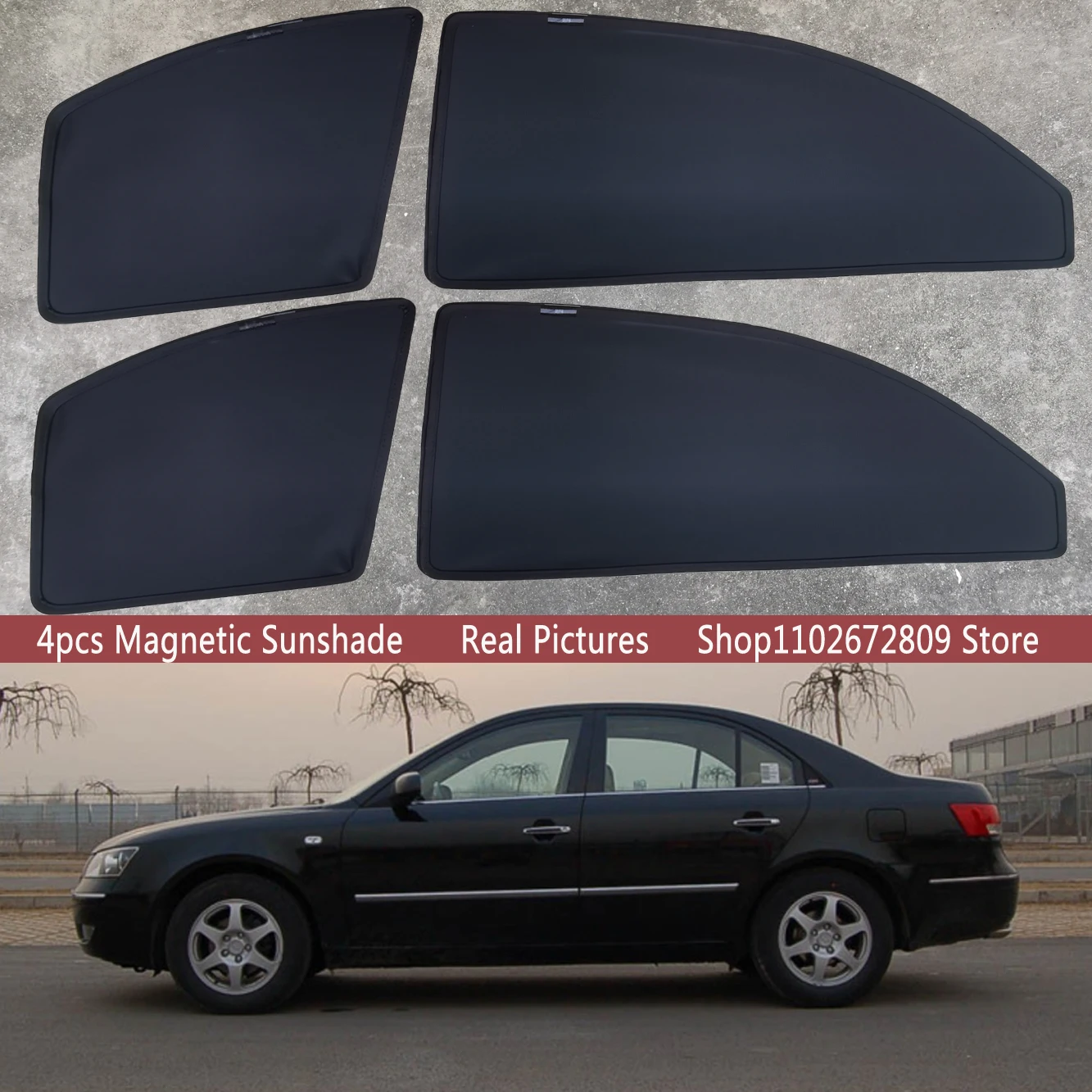 

Magnetic Car Sunshade Shield Windshield Frame Curtain Sun Shade for Hyundai Sonata EF NF 1998 ~ 2009 2005 2006 2007 Accessories