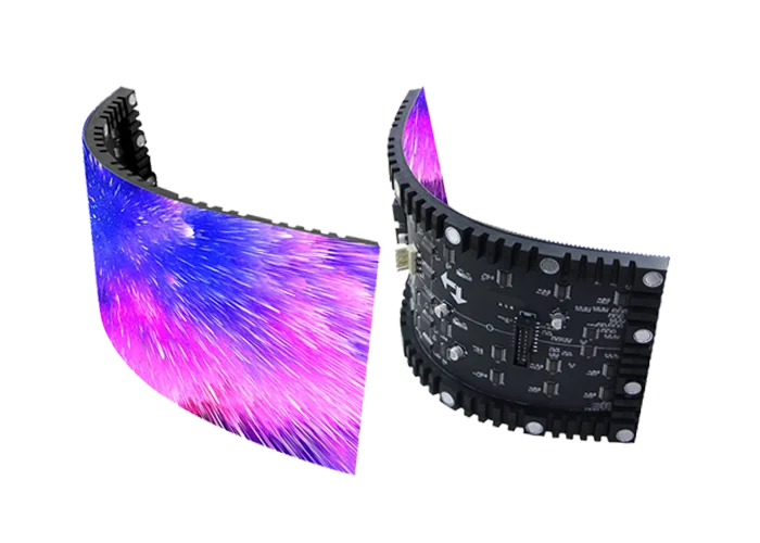 Elegant LED Flexible Display Screen with 4K Resolution Flexible Screen for Shopping Mall Advertising