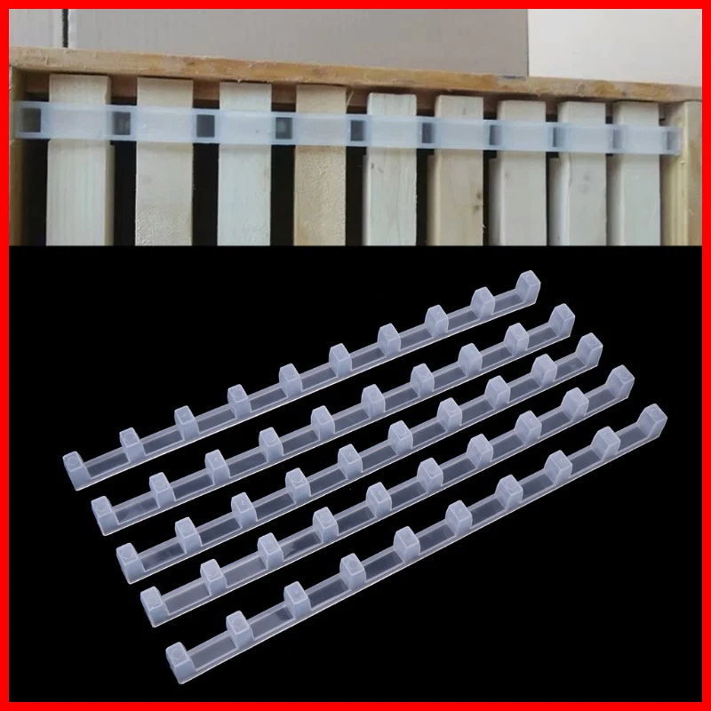 2PCS Beekeeping Bees Bar Bee Hive Frame Spacer Strip Avoid Agitation Plastic White Interval 36cm Anti Shaking Beehive