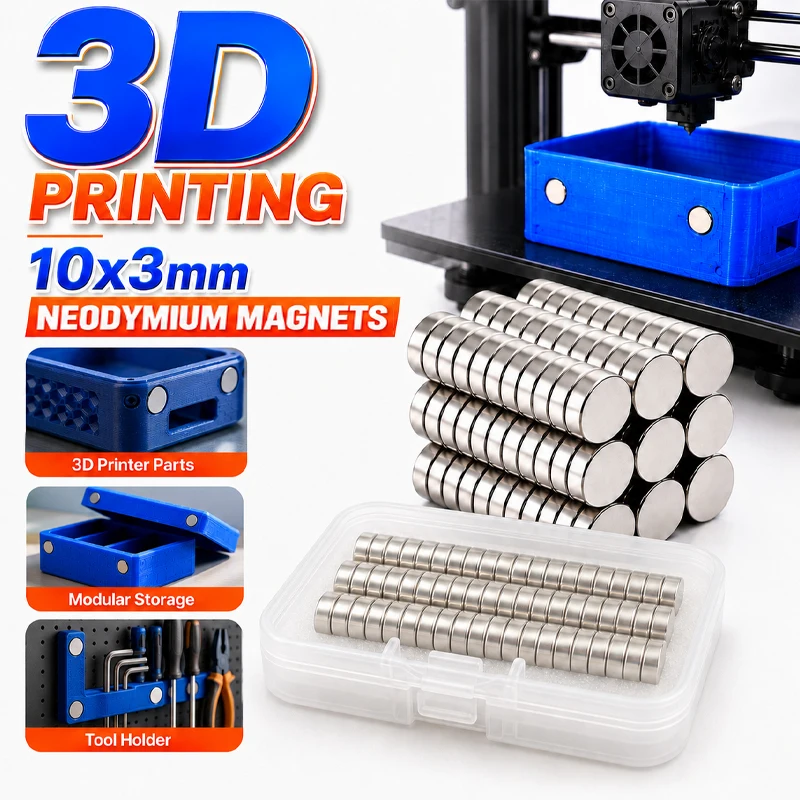 3D Printing Process - 3D-printen zware magnetenkit 10x3mm sterke ronde