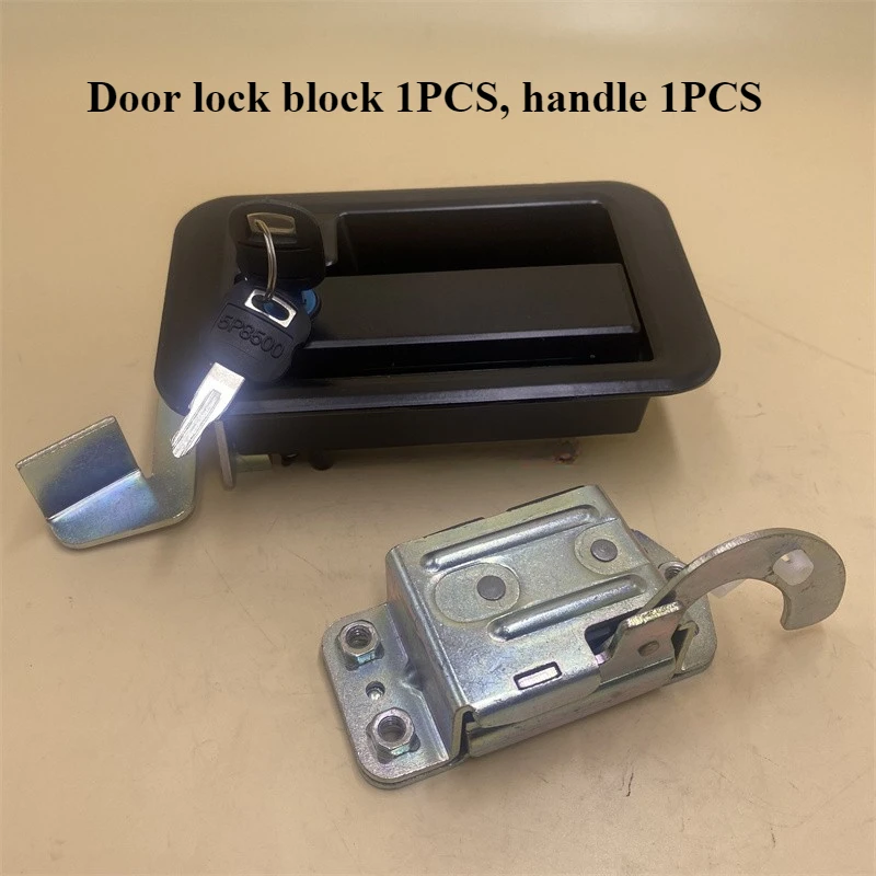 The cab door lock assembly external handle door lock block is suitable for KATE307 312 320B 320V1V2 excavator accessories