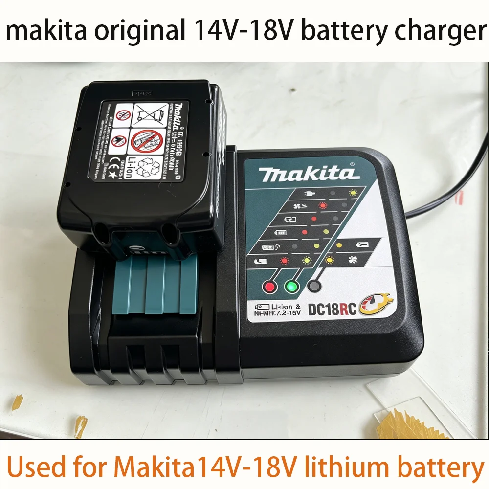 

New Arrival DC18RD Dual Port Charger For Makita 18V Lithium Battery 4A Smart Rapid Charge Fit BL1815 BL1820 BL1830 BL1850 BL1860
