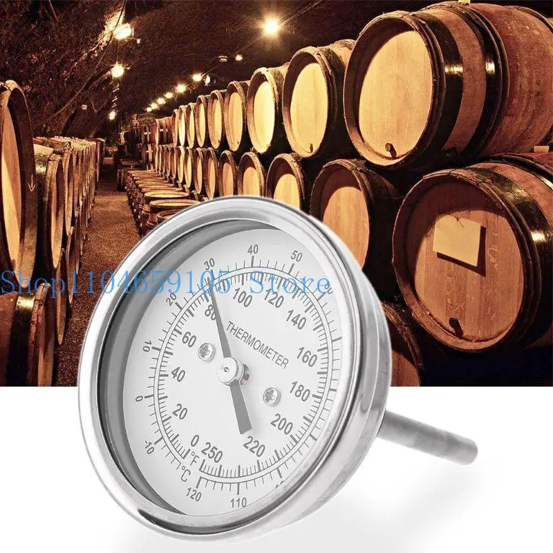 652F Home Brewing Thermometer Celcius Pengukur penyulingan bimetal