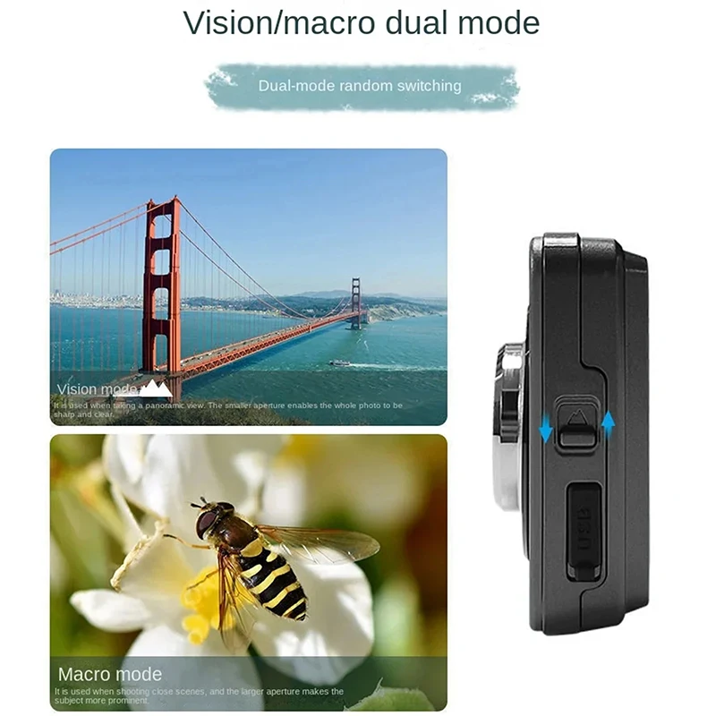 Cámara Digital HD con pantalla LCD para niños, videocámara de fotografía instantánea antivibración para exteriores, recargable