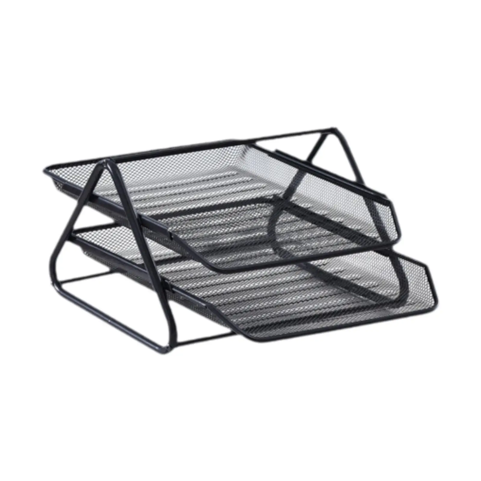 Metal Mesh File Sorter Organizer Bookshelf Document Tray Household Sturdy Paper