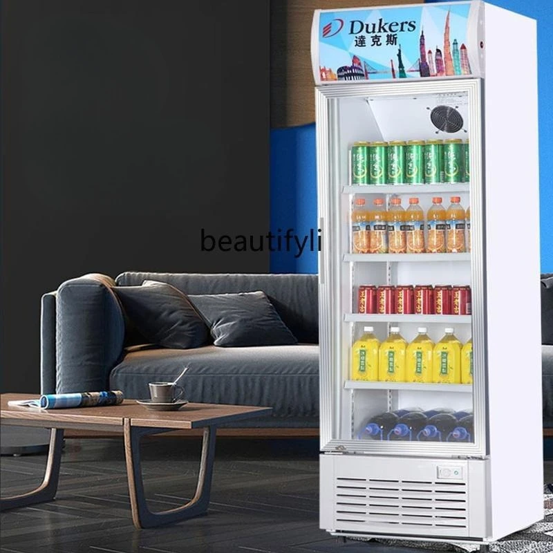 

Freezer Direct Air Cooling No Light Box Freezer Beer Coke Beverage Refrigerated Fresh-keeping Display Cabinet Supermarket