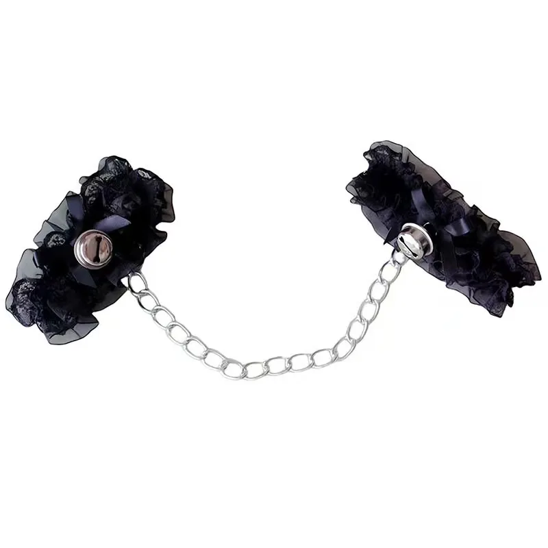 Ensemble de jouets d'entraînement SM Bondage féminin avec menottes, manilles de pied, diverses postures, fournitures de flirt, dentelle