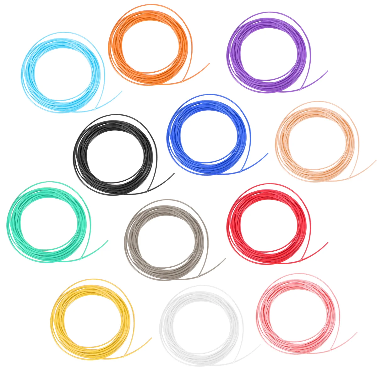 10pcs 175mm 3D Printing Pen Filament Refills PLA Filament Refill (ABS 5M 1O Colors Random Color) pla 3d filament