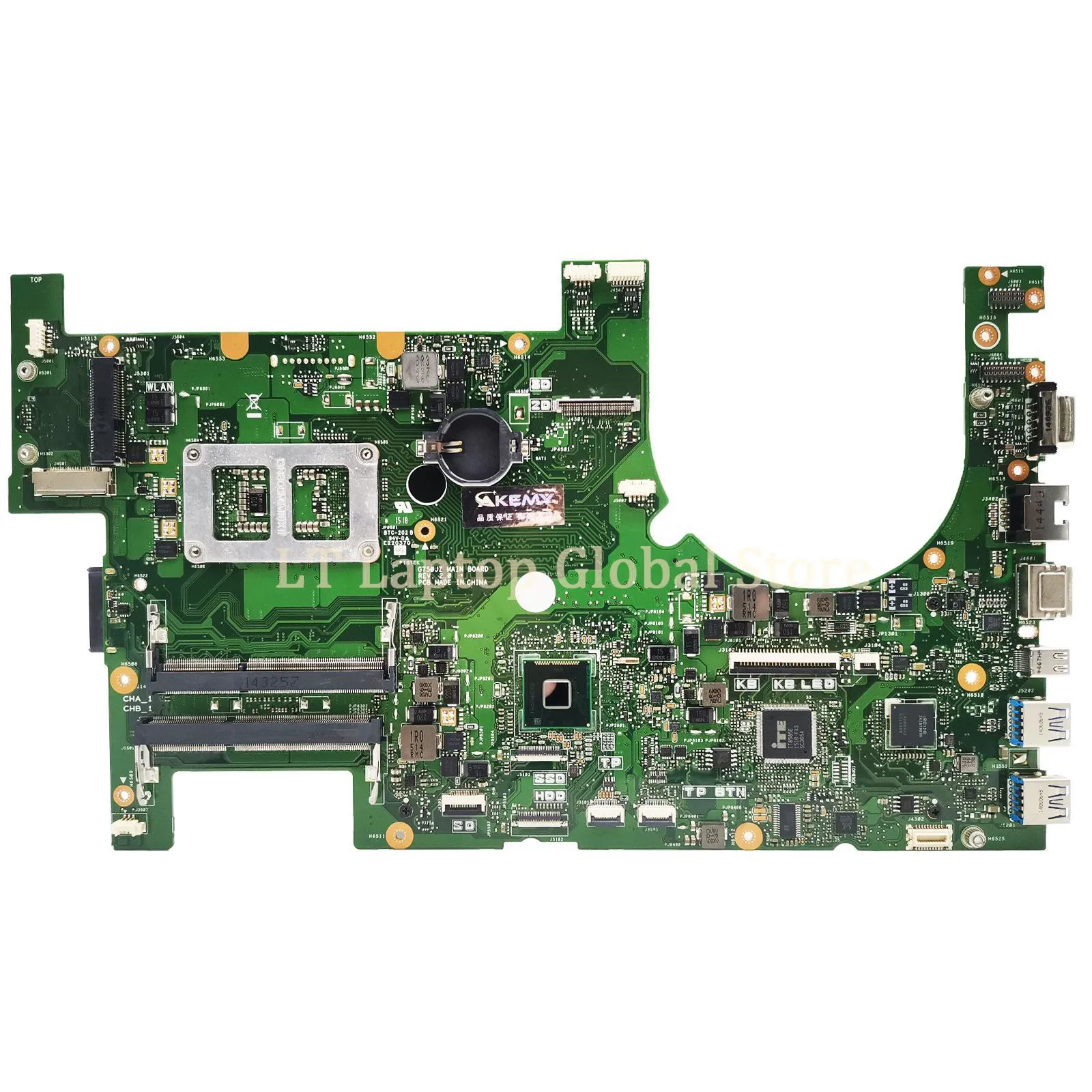 Imagem -02 - Placa-mãe Portátil para Asus Mainboard para Asus G750jz G750jx G750jm G750jy G750js G750jw G750j 2ª Geração Placa Principal Cpu 2d