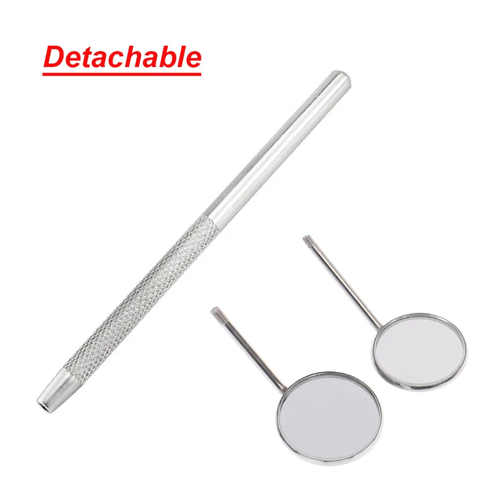 1/5Pcs Stainless Steel Dental Mirror 16cm Oral Hygiene Care Tool Dentist Clinic Teeth Whitening Clean Inspection Mouth Mirror