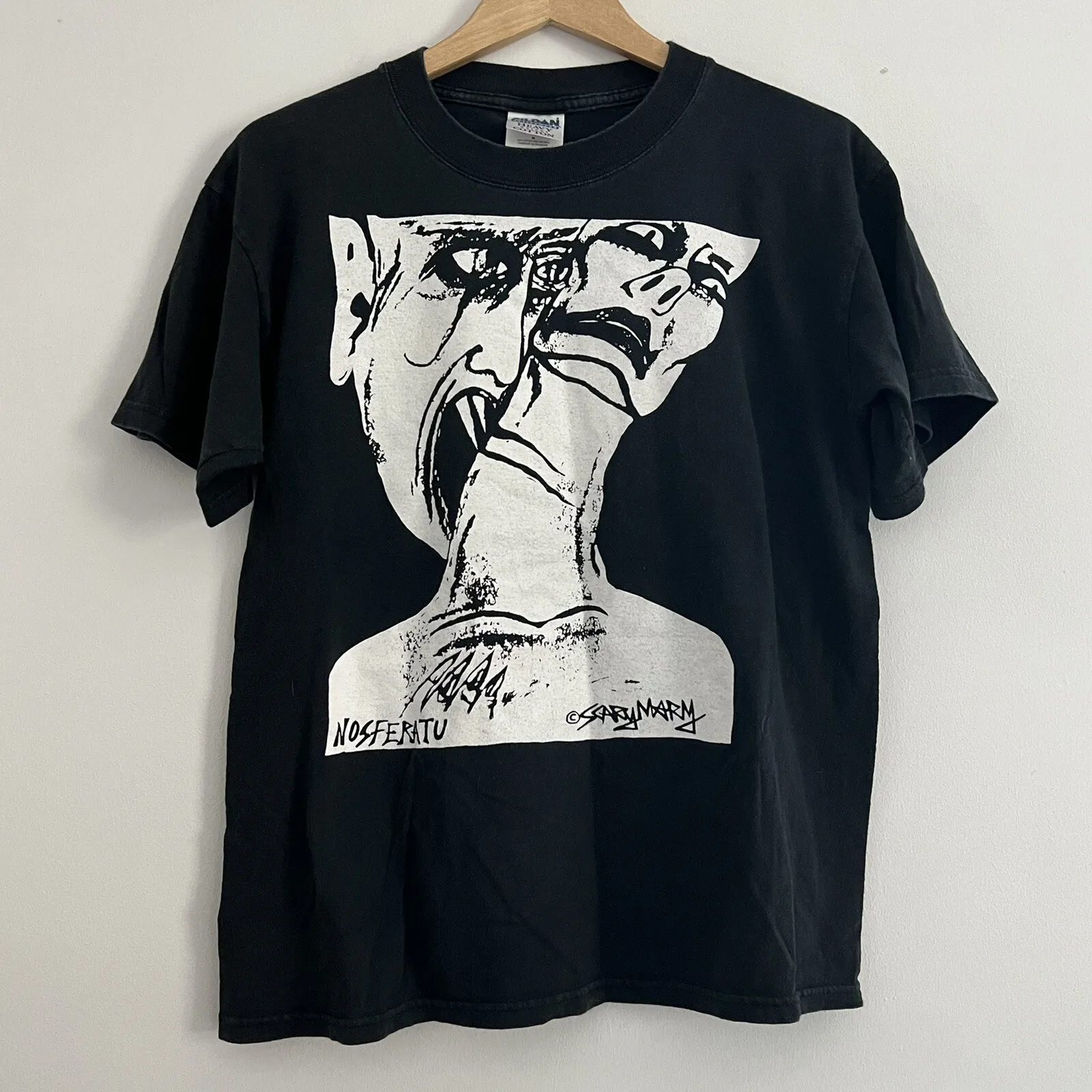 

Vintage Nosferatu Vampire Silent Film T Shirt Medium Scary Mary Herzog Dracula