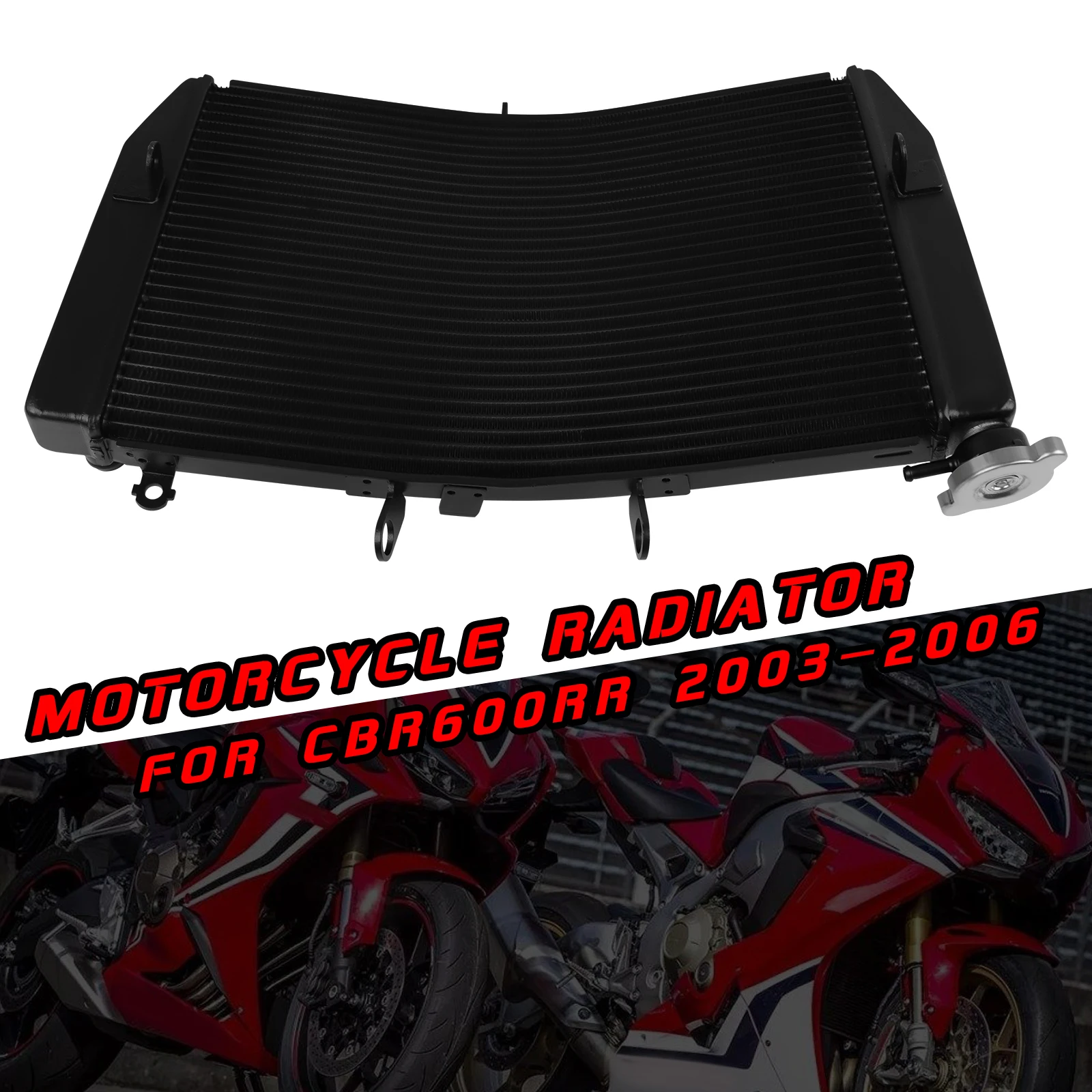 

cbr600rr Motorcycle Radiator Water Cooler Cooling Protection For Honda CBR600RR CBR 600 RR F5I CBR 600RR F5 2003 2004 2005 2006