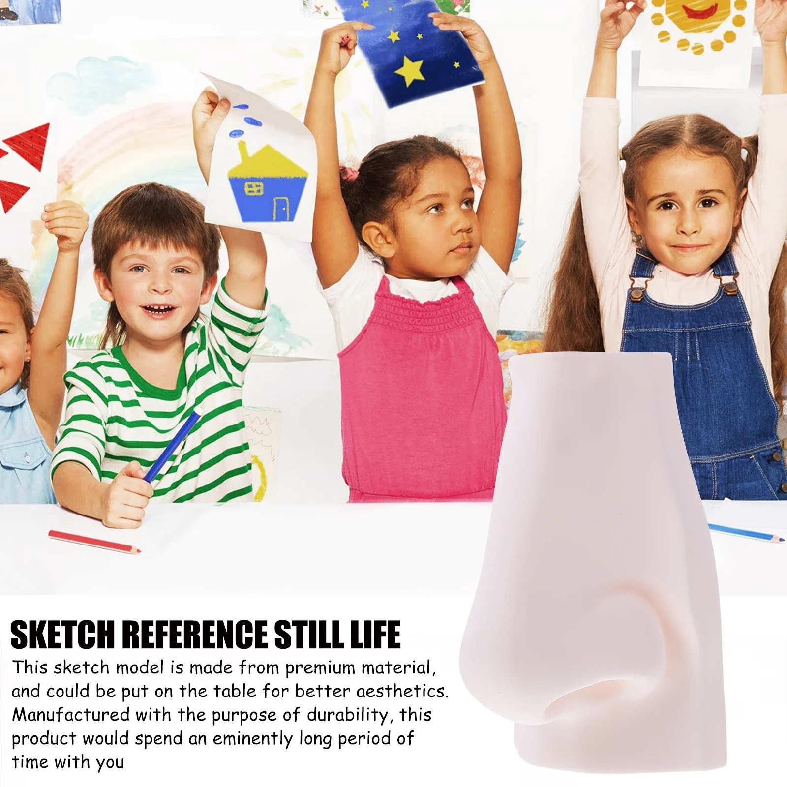 

1Pcs Sense Organ Teaching Aid Creative Sketch Art Sculpture Desktop Ornament for Painting Drawing Practice Home Decoration