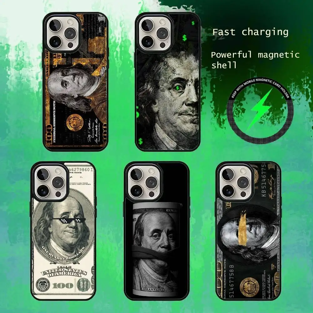 

Элитный чехол для iPhone 17, 16, 15, 14, 13 Plus, Pro Max с магнитной фиксацией для беспроводной зарядки MagSafe