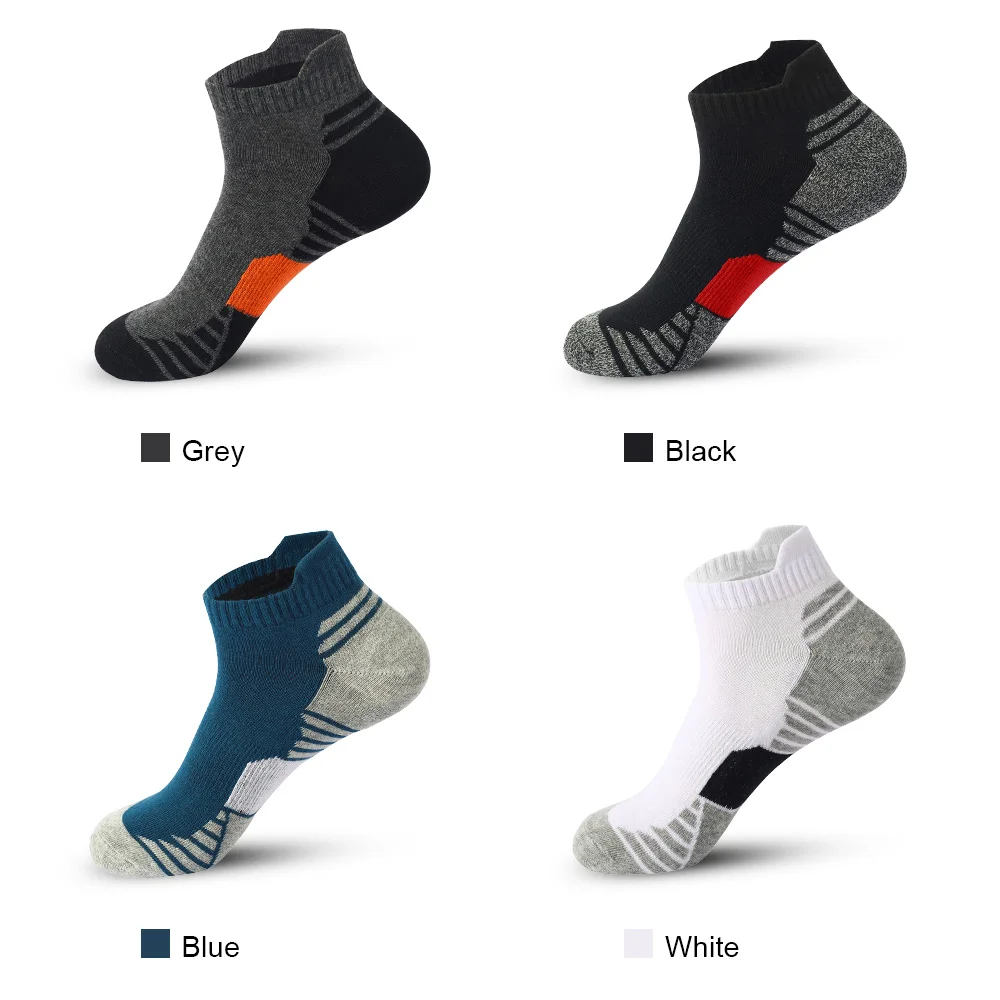 5Pairs Sport Ankle Socks Men Running Low Cut Cotton Sock Outdoor Fitness Breathable Socks Cycling Riding Bicycle Football Sox