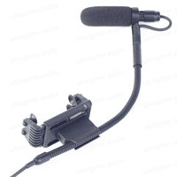 TA3 Musical Instrument Microphone for Violin and Viola Acoustic Violin Fiddle Gooseneck Microphone for AKG Bodypack Transmitter
