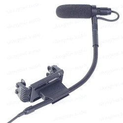 TA3 Musical Instrument Microphone for Violin and Viola Acoustic Violin Fiddle Gooseneck Microphone for AKG Bodypack Transmitter