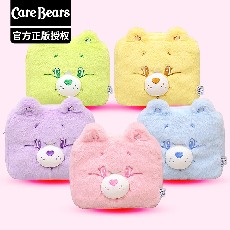

Плюшевая косметичка с мультяшными медведями для хранения Carebears, модная трендовая сумка для девочек, маленькая квадратная сумка с мягким телефоном