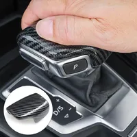 Carbon Fiber Pattern Gear Shift Knob Handle Trim Cover Sticker for Audi A3 S3 A3L A4L A6L Q2L Q5L Q7 2014 2015 2016 2017 2018