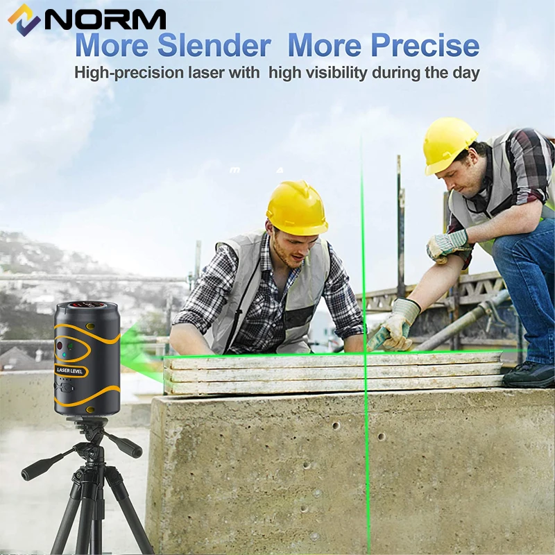 Imagem -03 - Norm-linhas Verdes Nível Laser Base Magnética li Bateria L-stand Linhas Linhas Pode Ser Usado com Receptor