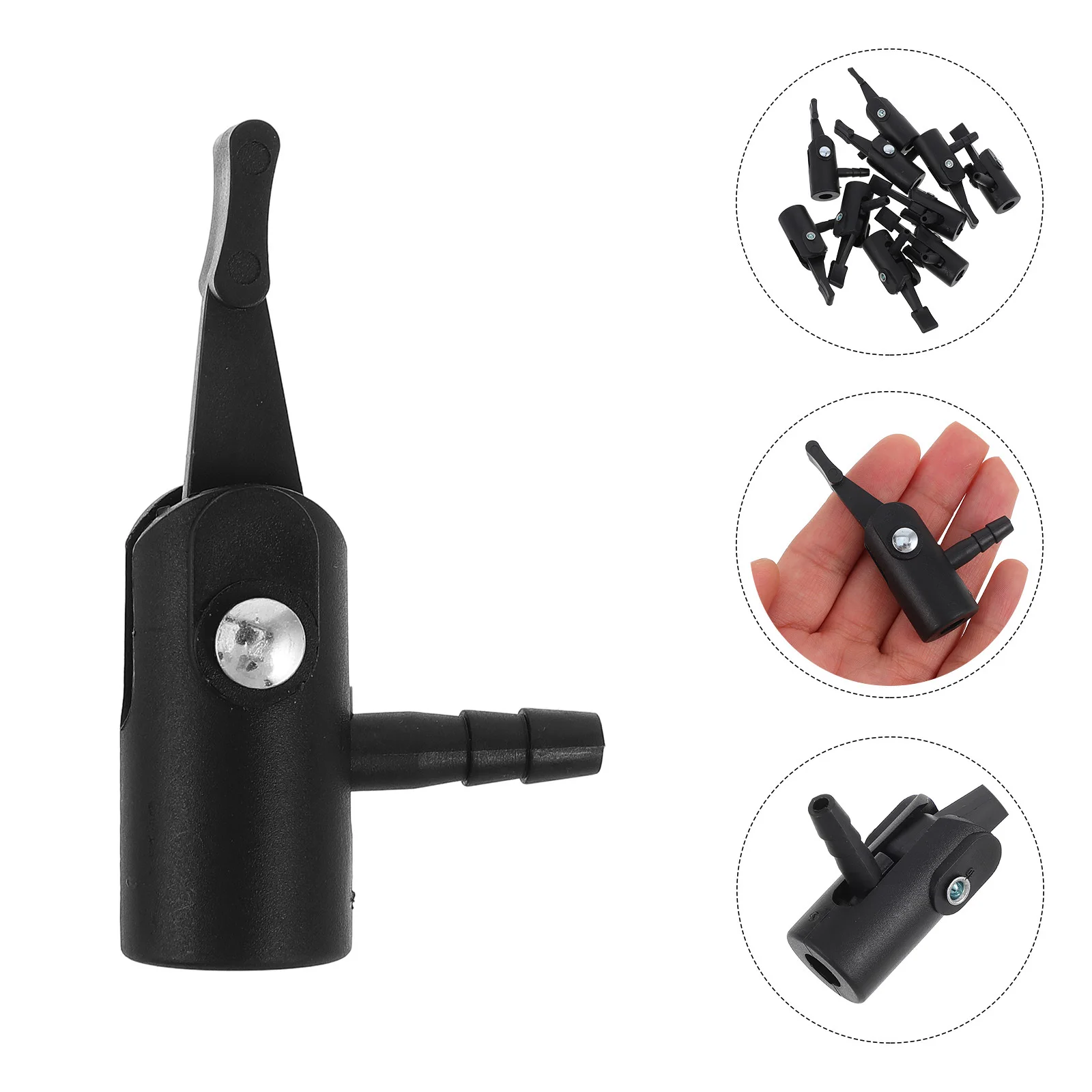 

10Pcs Locking Air Chuck Plastic Clip on Tire Pump Hose Adapter Quick Connect Air Compressor Nozzle Accessories for Car Bicycle