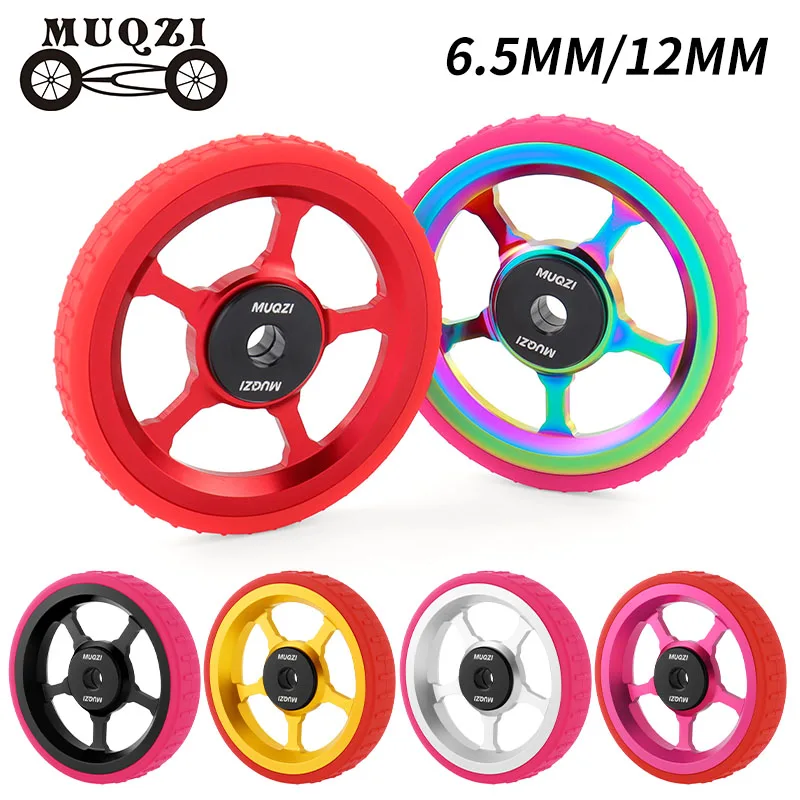 

MUQZI Compatible with Brompton Folding Bike Eazy Wheels Roller Wheels