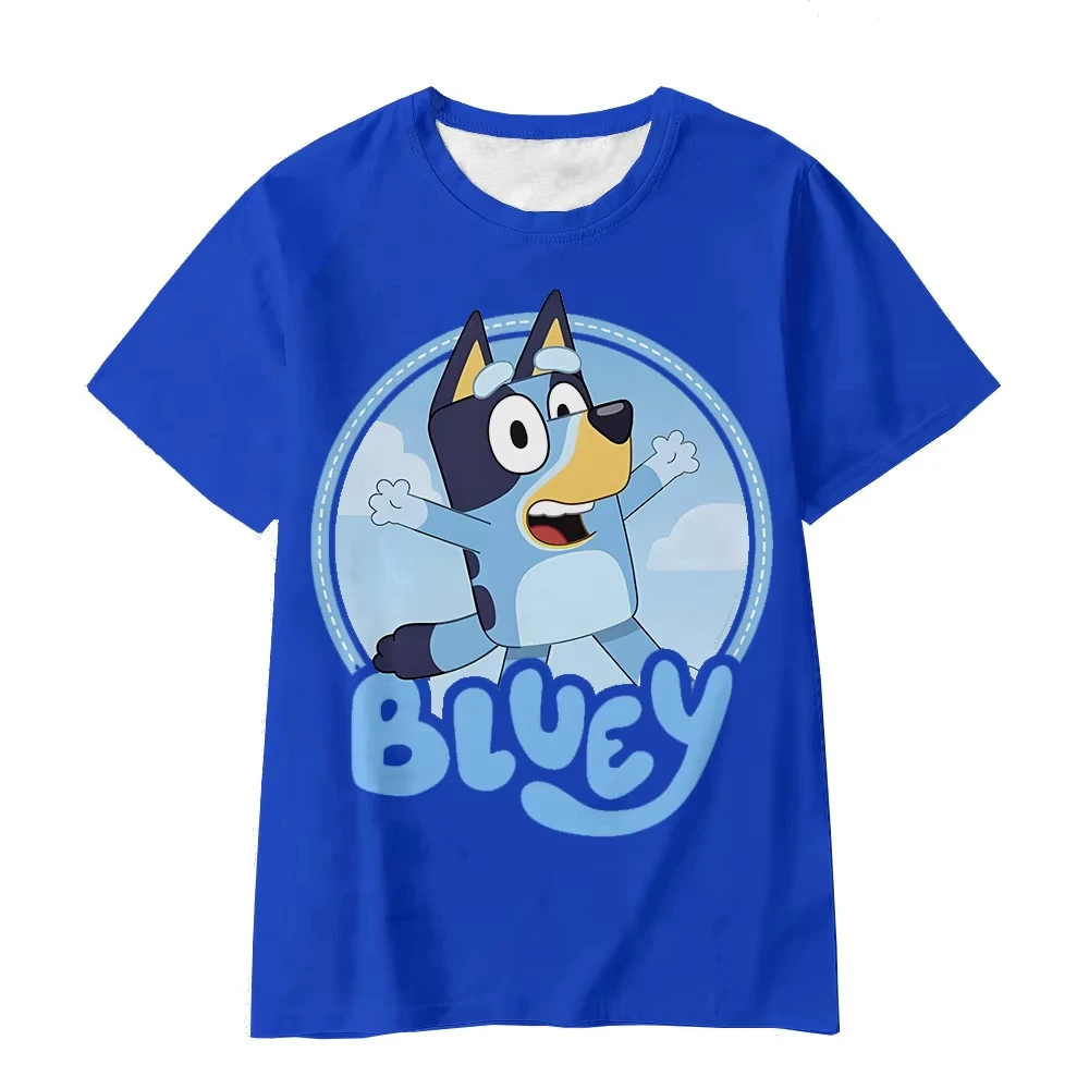 

Новинка 2026: Официальные лицензионные 3D-футболки Bluey для всей семьи, парные комплекты для детей 90-160 см, повседневные топы