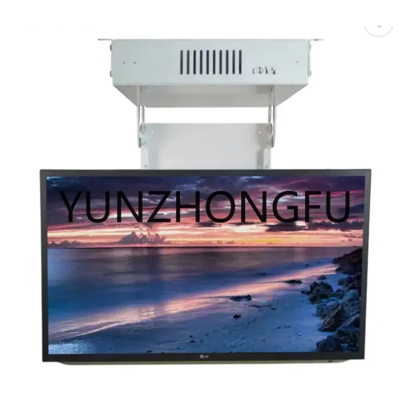 32~75 Inch Plasma TV Vertical 90 Degree Hidden Into Ceiling Type Motorized TV Lift System