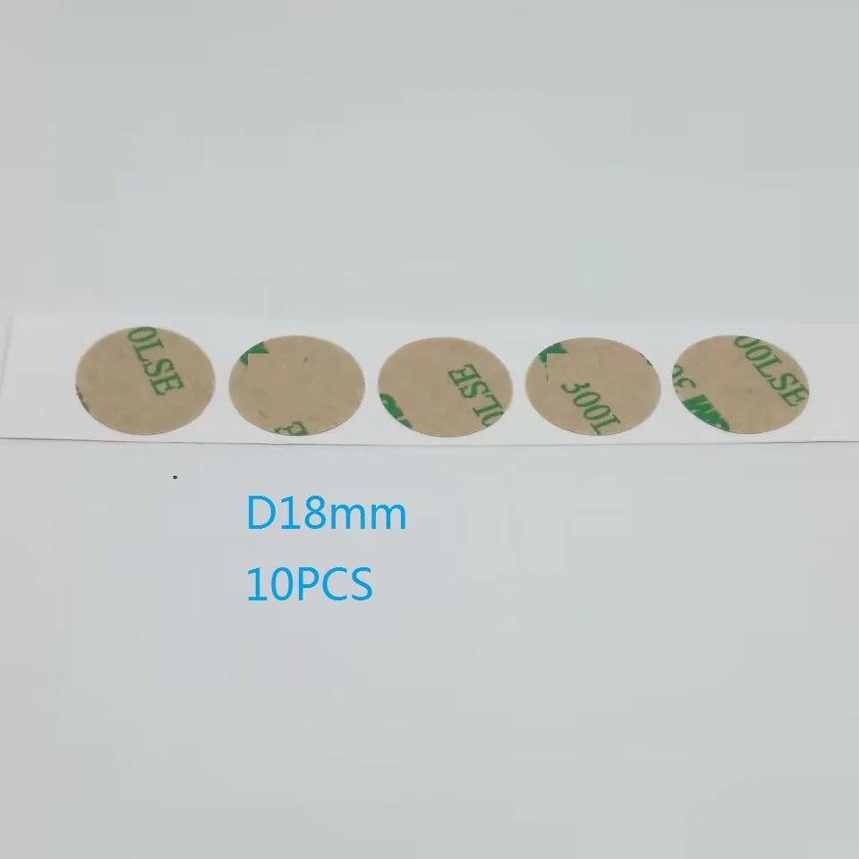 10PCS/LOT 0.17mm Ultra Thin Circular Double-Sided Adhesive Tape Dia 15mm 18mm 20mm 25mm Strong Round Transparent Self-adhesive