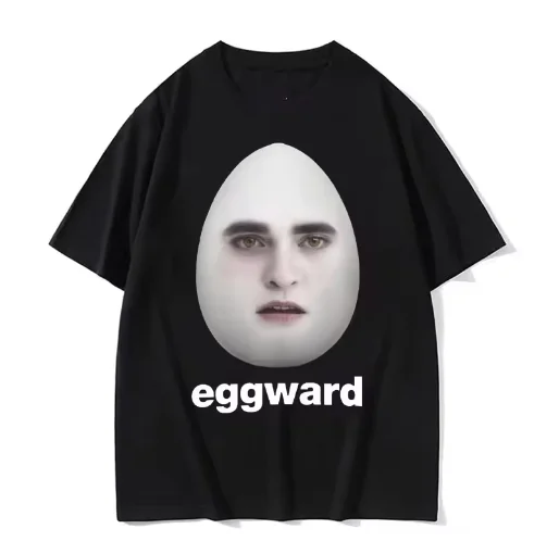 

Hot Twilight Eggward Funny Meme T Shirt Edward Cullen Parody Humor Tshirts Men Women Casual Cotton Short Sleeve T-shirt Tops