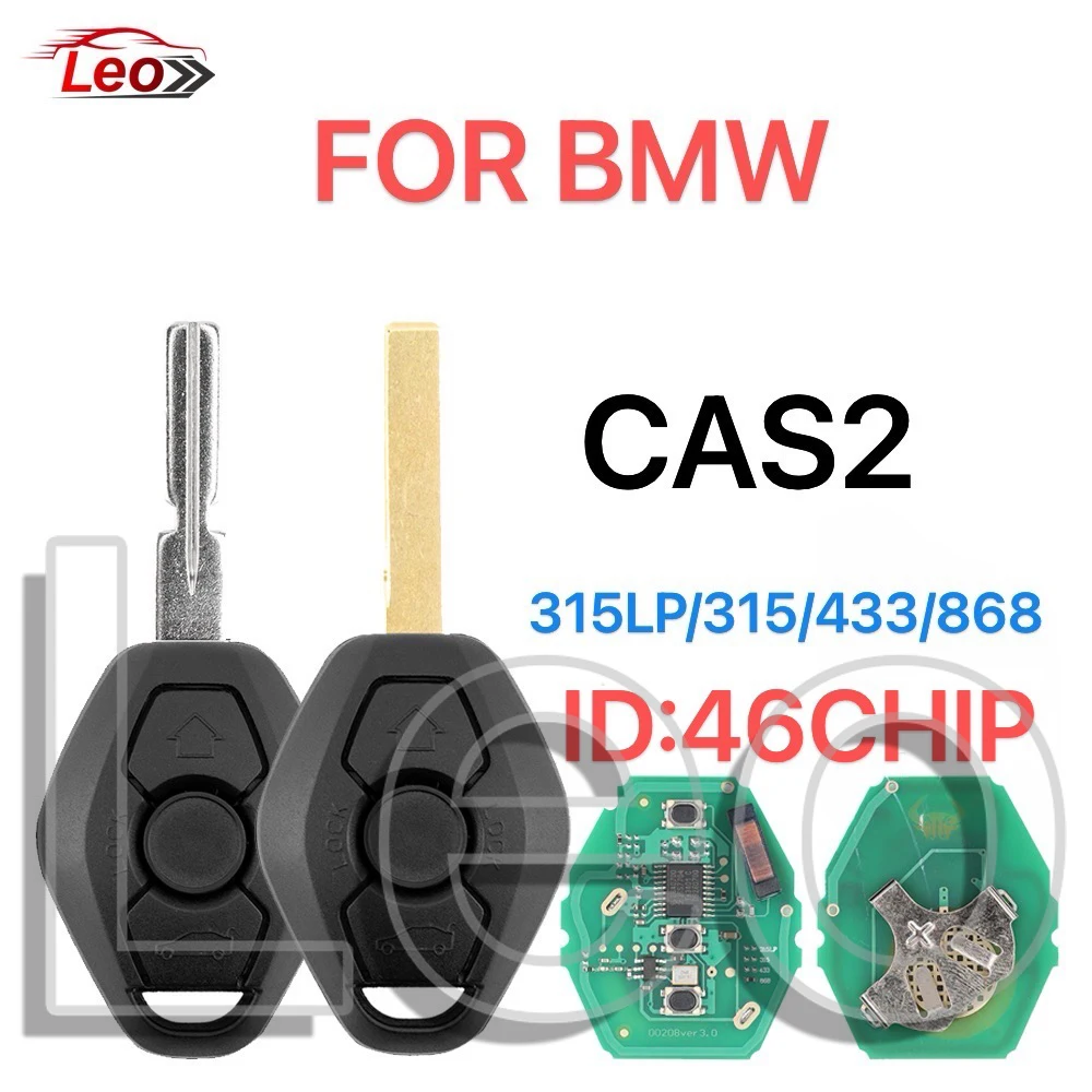 

Leo Car Remote Key 5WK49147 5WK49125 BMW CAS2 For 1 3 5 X5 E46 E60 E61 E63 E64 E70 E87 315LP/315/433/868MHZ ID46CHIP.