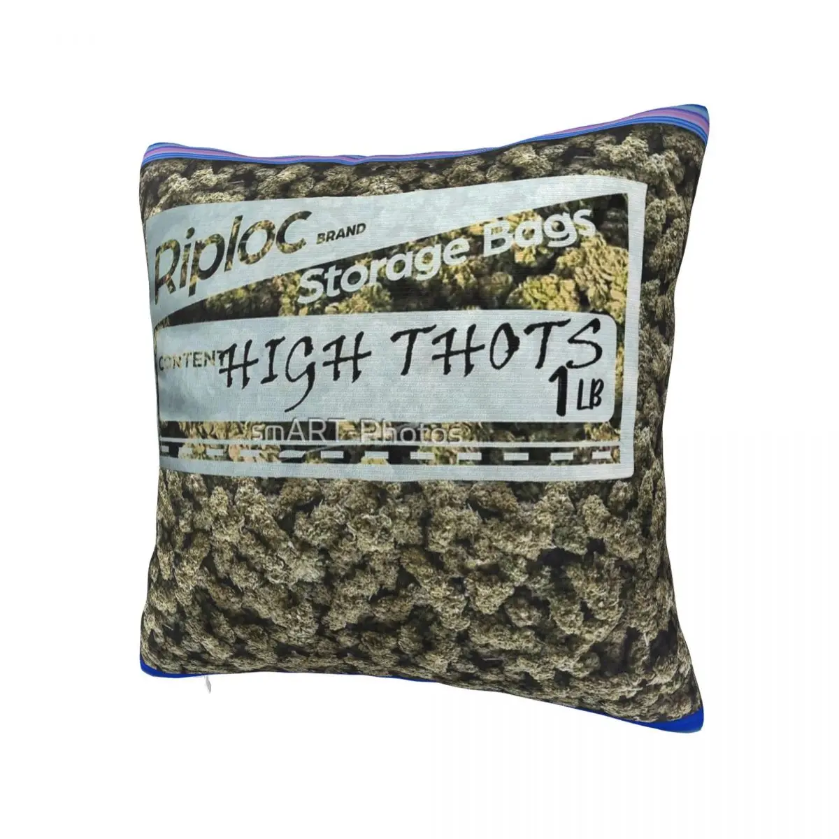 Weed Baggie Nordic Kush Flower Pillowcase Soft Polyester Cushion Cover Gift Throw Pillow Case Cover Home Zipper 45X45cm